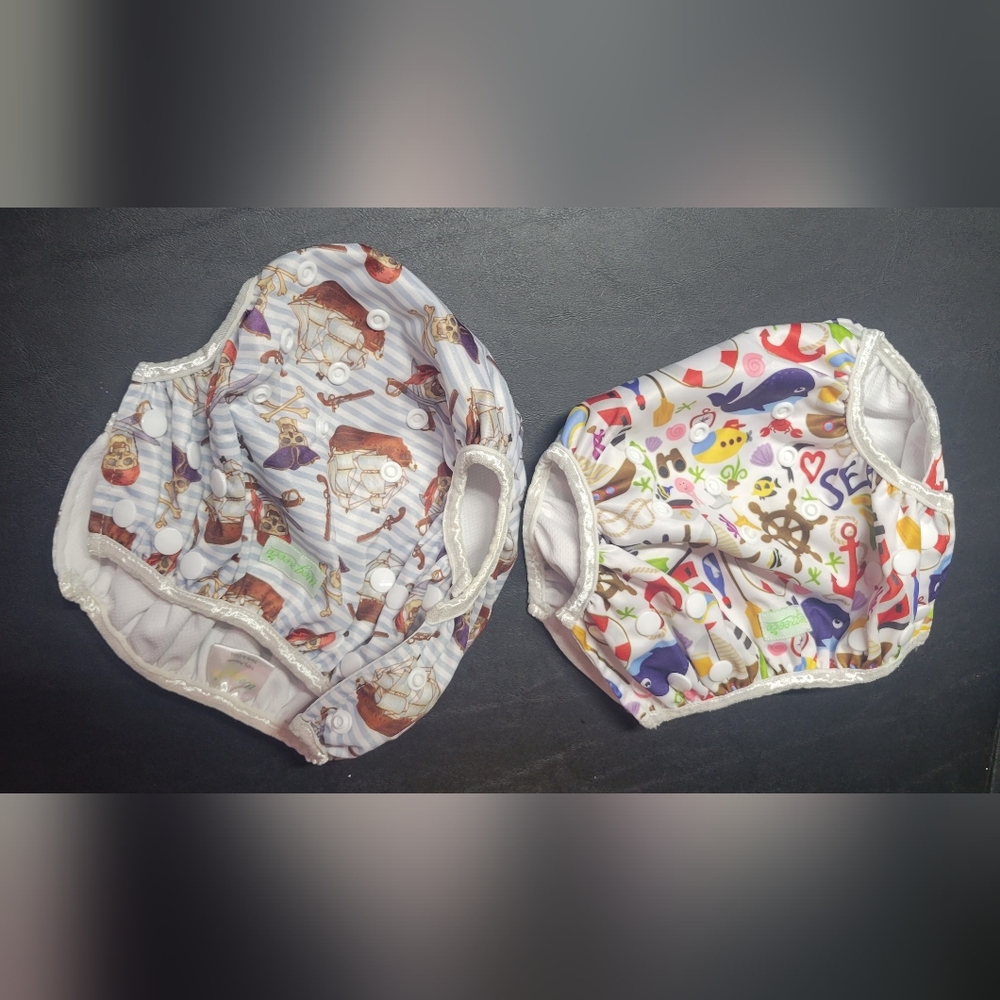 Colorful Patterned Swim Diapers For Kids
